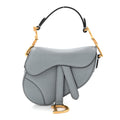 Goatskin Micro Saddle Bag Cloud Blue