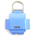 DIOR Leather Metal Logo Earphone Case Key Ring