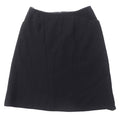Chanel Vintage Wool Tweed Skirt Black 36