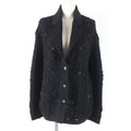 Chanel Cashmere Cardigan COCO Mark Button Black