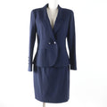 Chanel COCO Mark Button Wool 2way Jacket Skirt