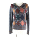 Christian Dior Bee Embroidery Argyle Pattern Cashmere Knit