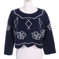Christian Dior Clover Knit Cropped Top