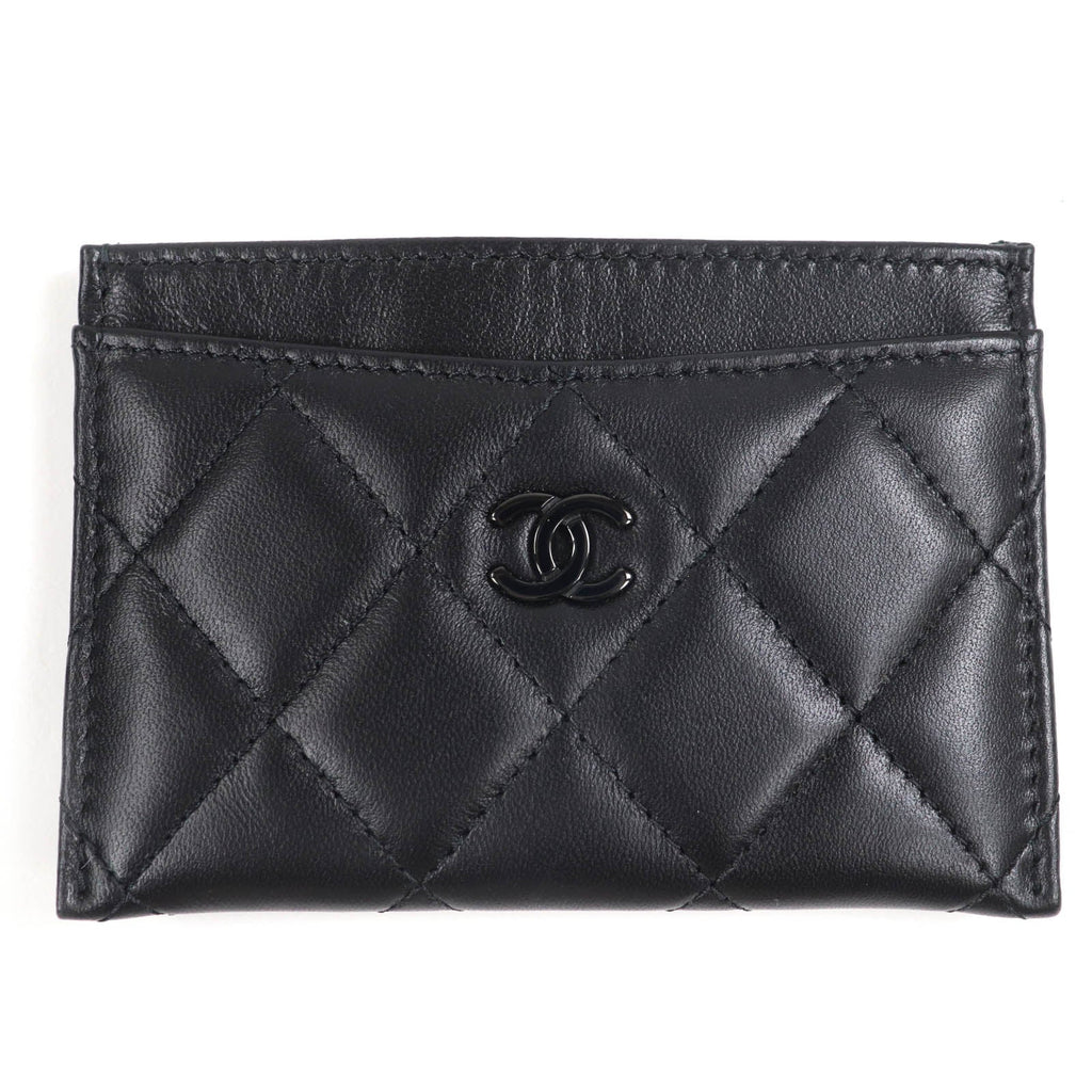 Chanel Card Case Matrasse COCO Mark Lambskin Card Case