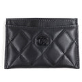 Chanel Card Case Matrasse COCO Mark Lambskin Card Case