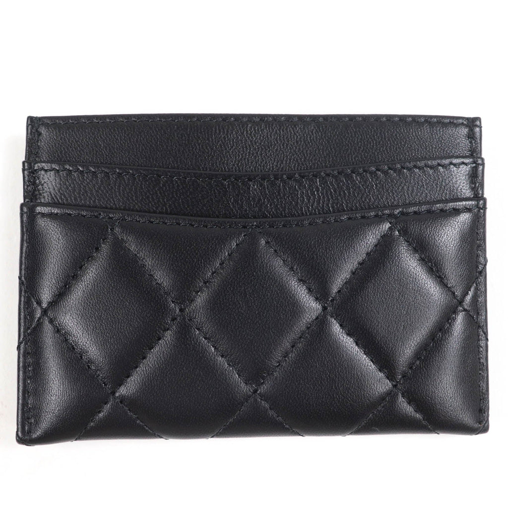 Chanel Card Case Matrasse COCO Mark Lambskin Card Case