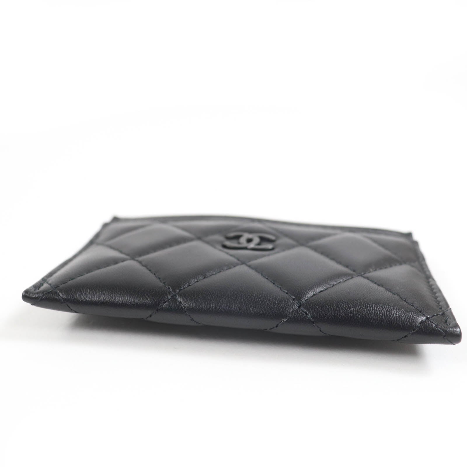Chanel Card Case Matrasse COCO Mark Lambskin Card Case
