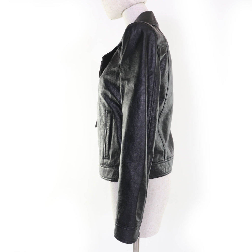 Saint Laurent Paris Power Shoulder Calfskin Jacket