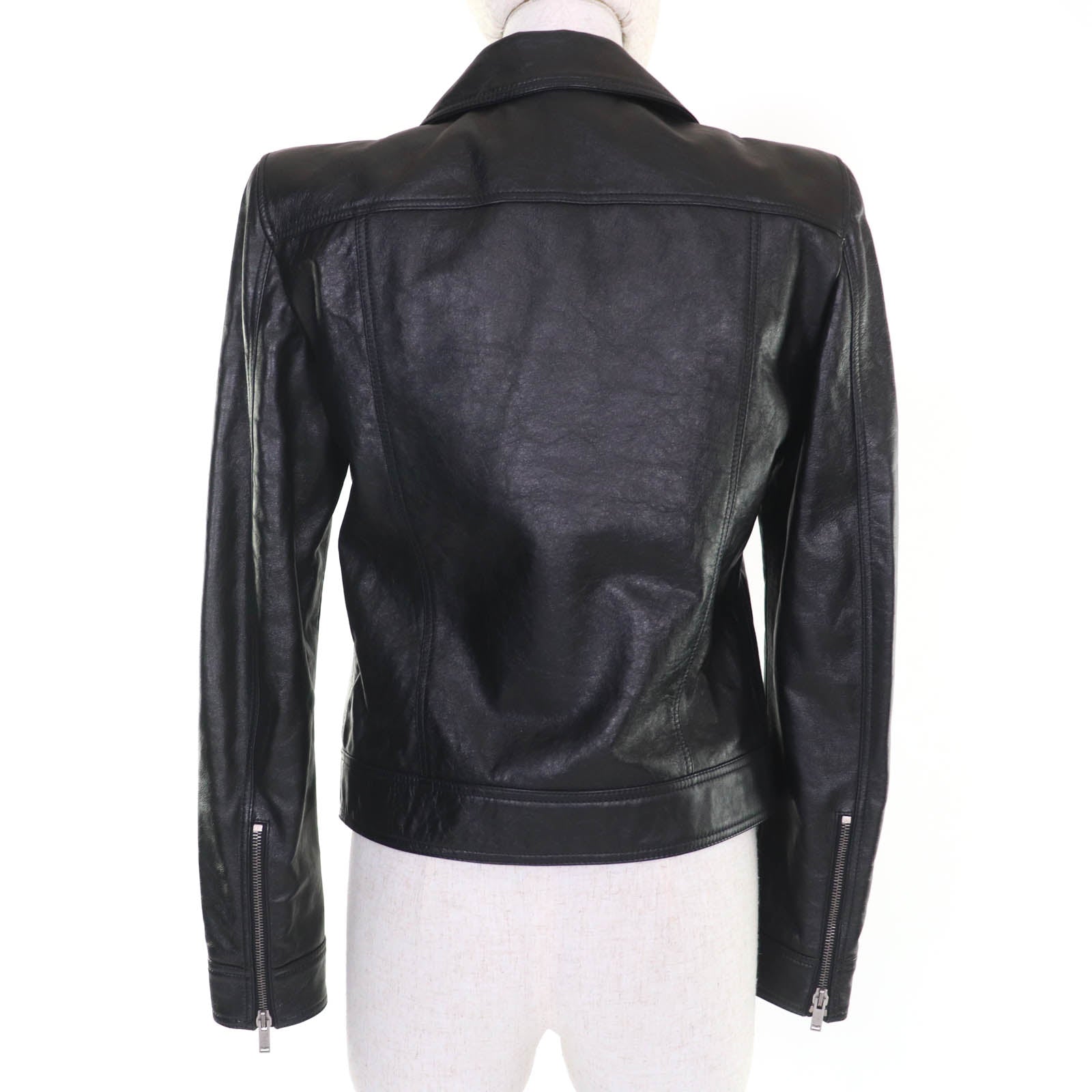Saint Laurent Paris Power Shoulder Calfskin Jacket