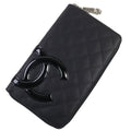 Chanel COCO Mark Round Zip Wallet Organizer