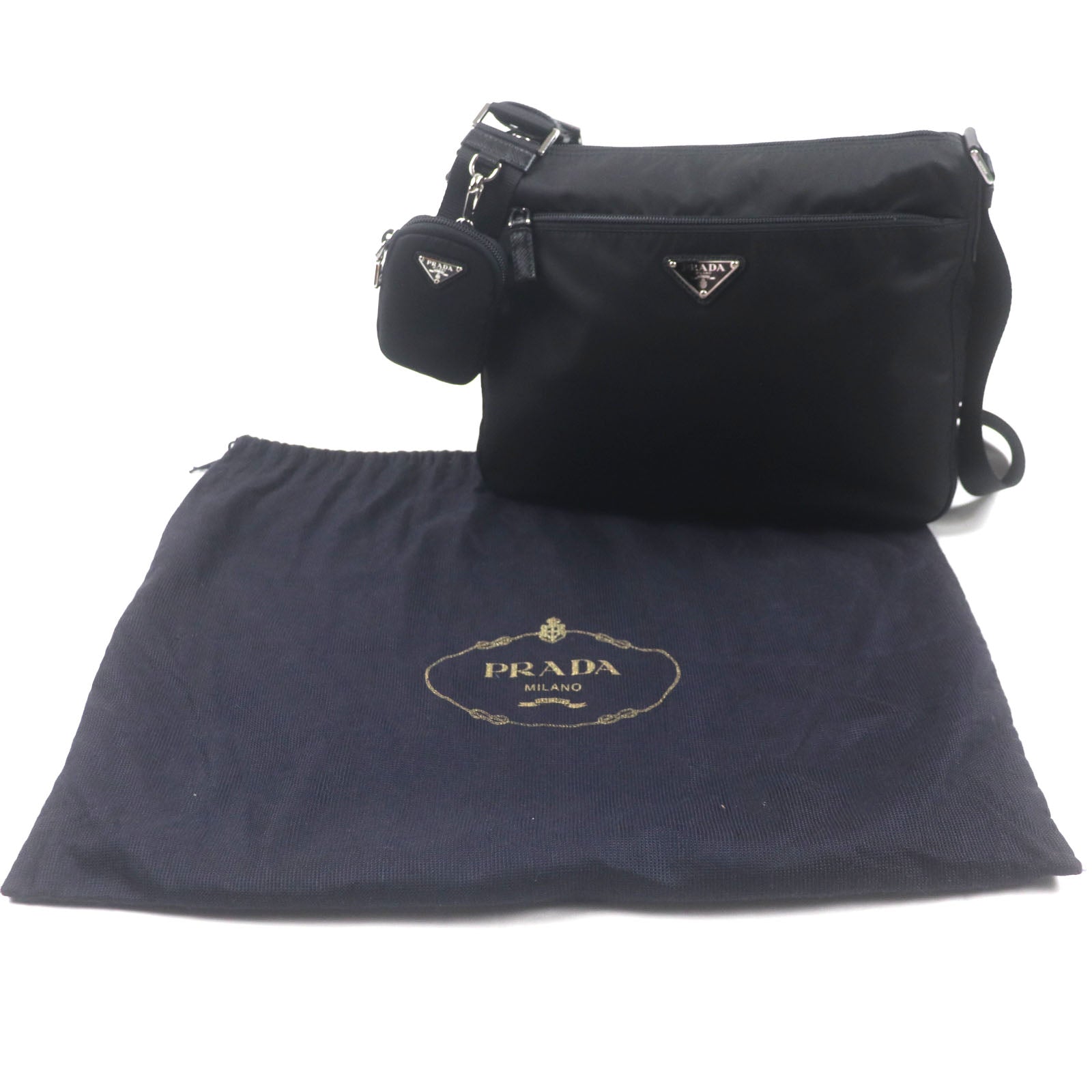 Prada 1BC421 Nylon Shoulder Bag