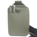 Prada Brick Triangle Logo Shoulder Bag