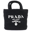 Prada 1BG422 Raffia Tote Bag
