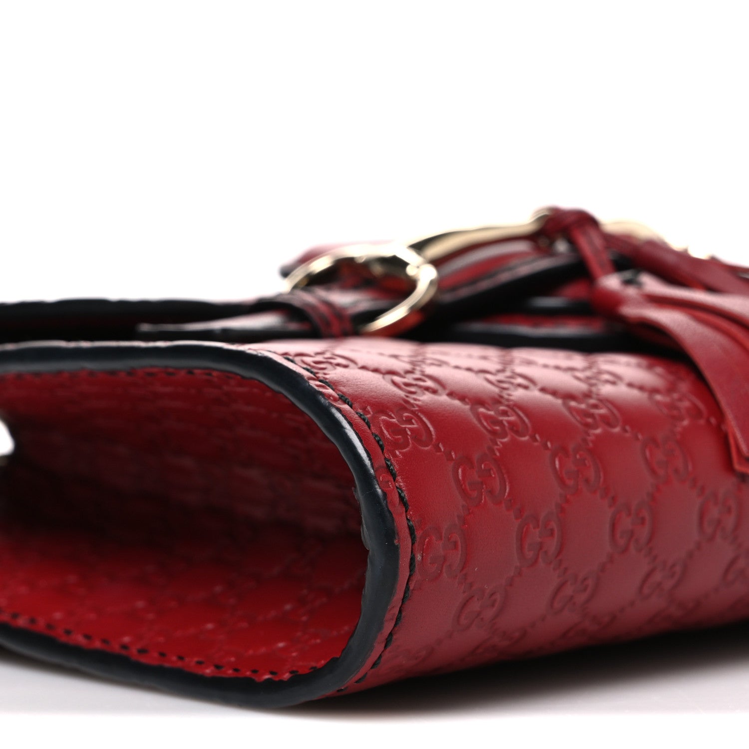 Soft Microguccissima Mini Emily Chain Shoulder Bag Rosso