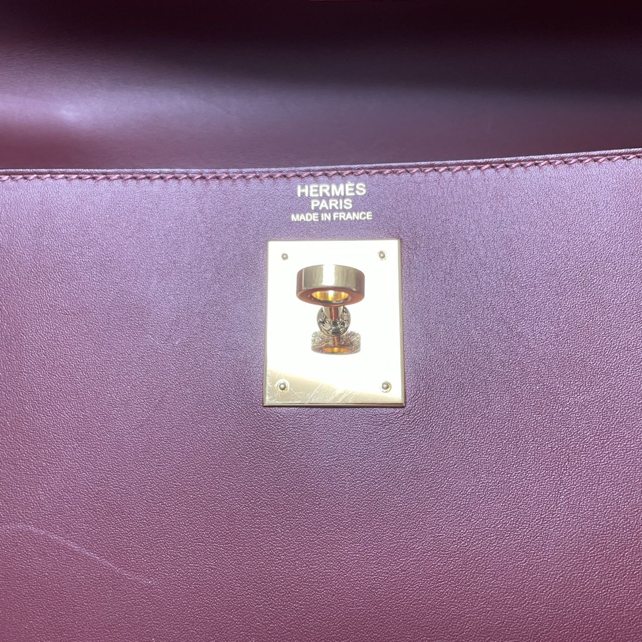 Hermès Kelly 32 Sellier Red (Rouge H) Box Leather 2017