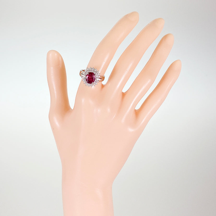 Ring Platinum Ruby