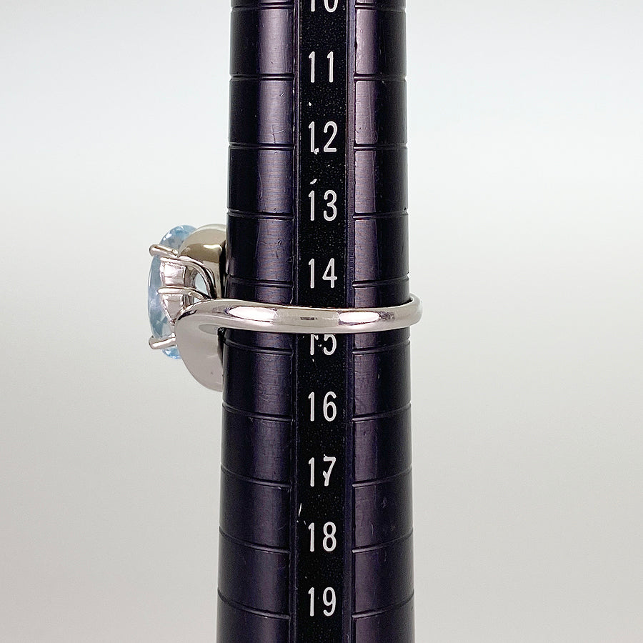 Ring Platinum Aquamarine