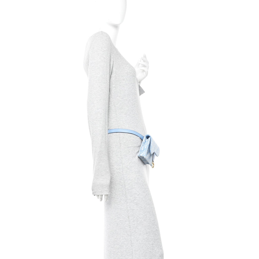 Oblique Saddle Belt Bag Cornflower Blue