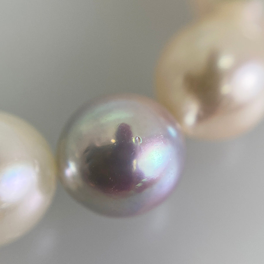 Necklace White gold Akoya Pearl
