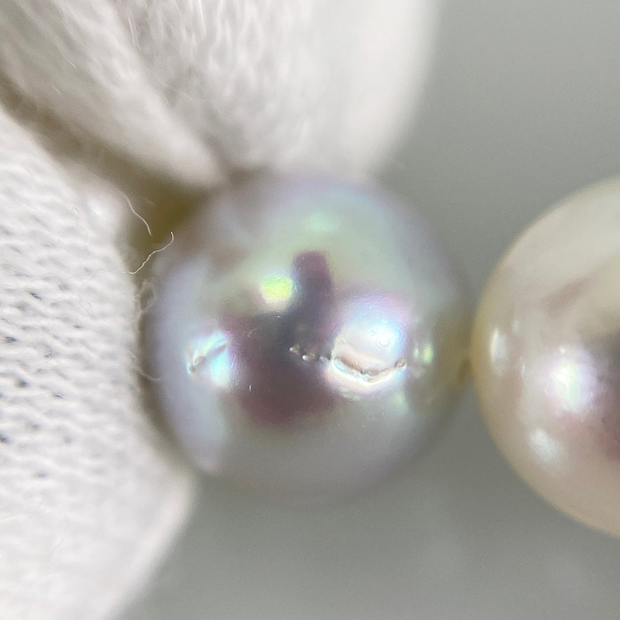Necklace White gold Akoya Pearl