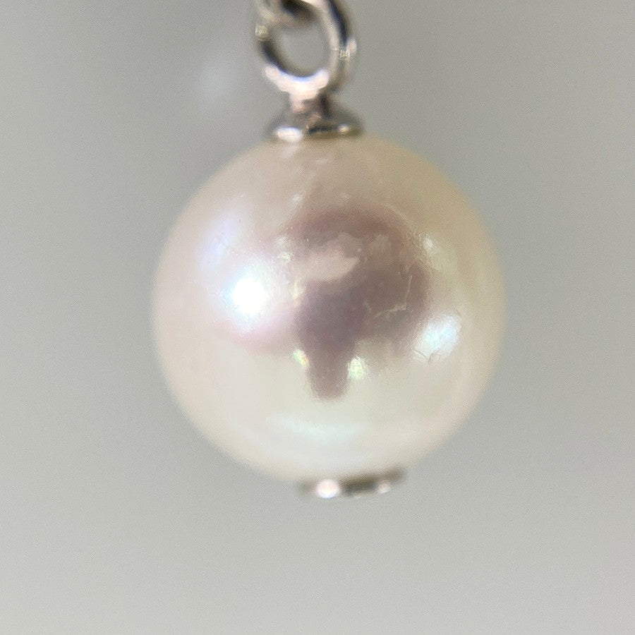Necklace White gold Akoya Pearl