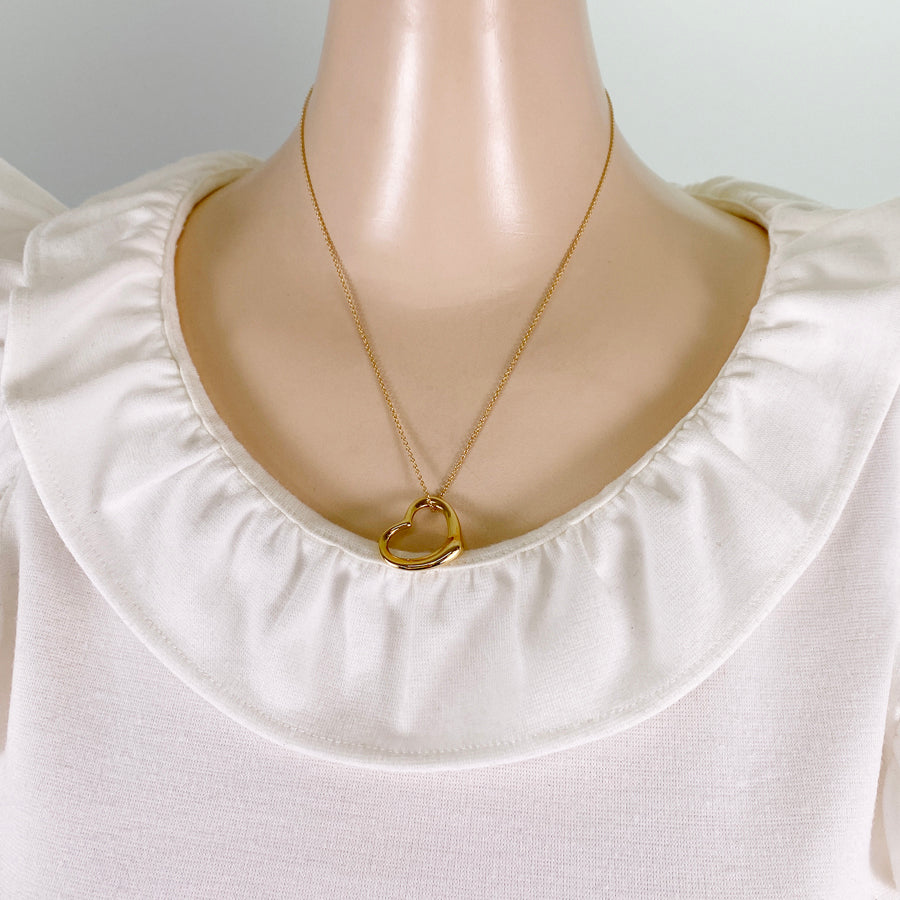 TIFFANY&Co. Elsa Peretti Open heart Necklace