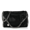 Shaggy Deer Mini Falabella Fold Over Tote Black