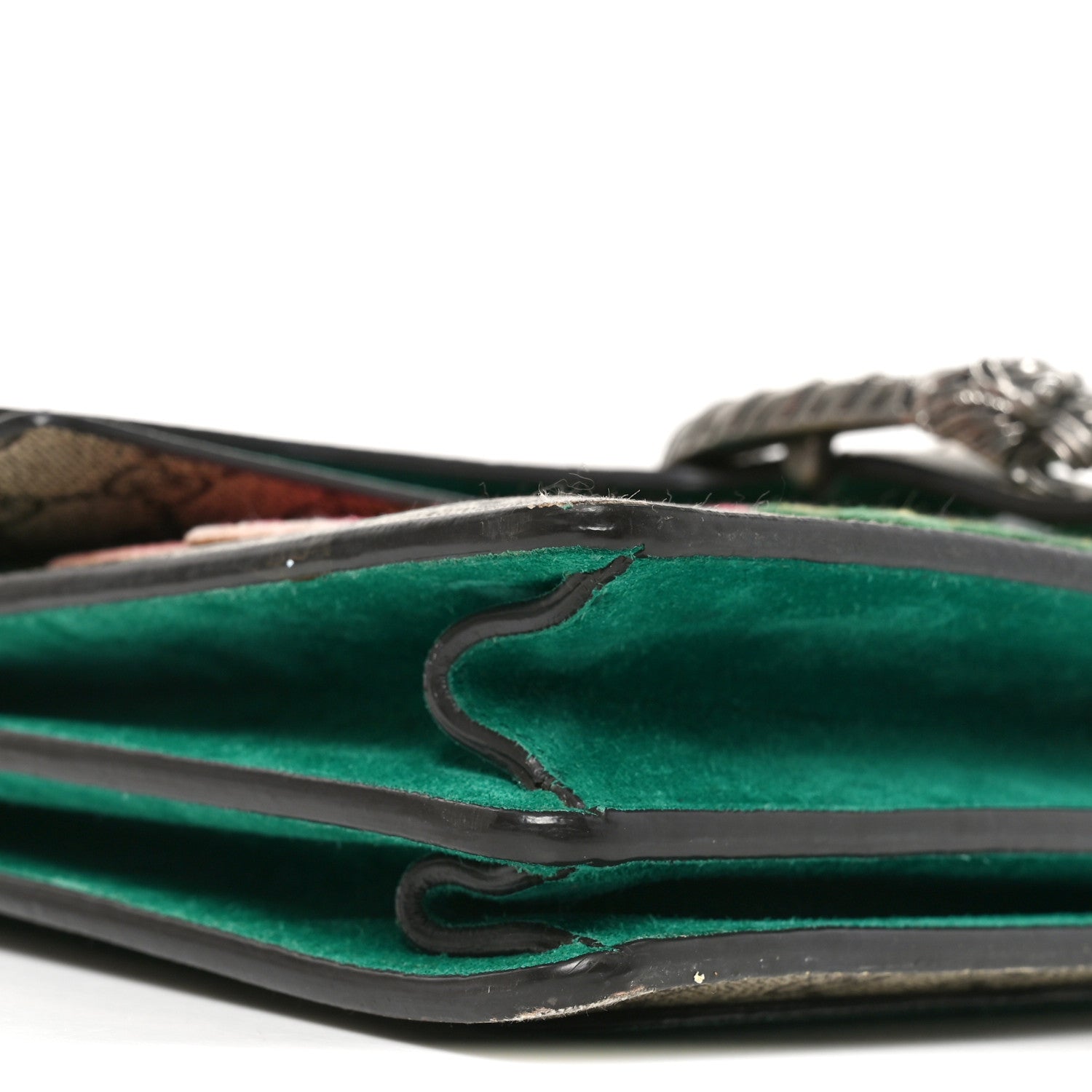 GG Supreme Monogram Embroidered Medium Dionysus Shoulder Bag Emerald