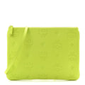 Calfskin Maxi Monogram Crossbody Pouch Green