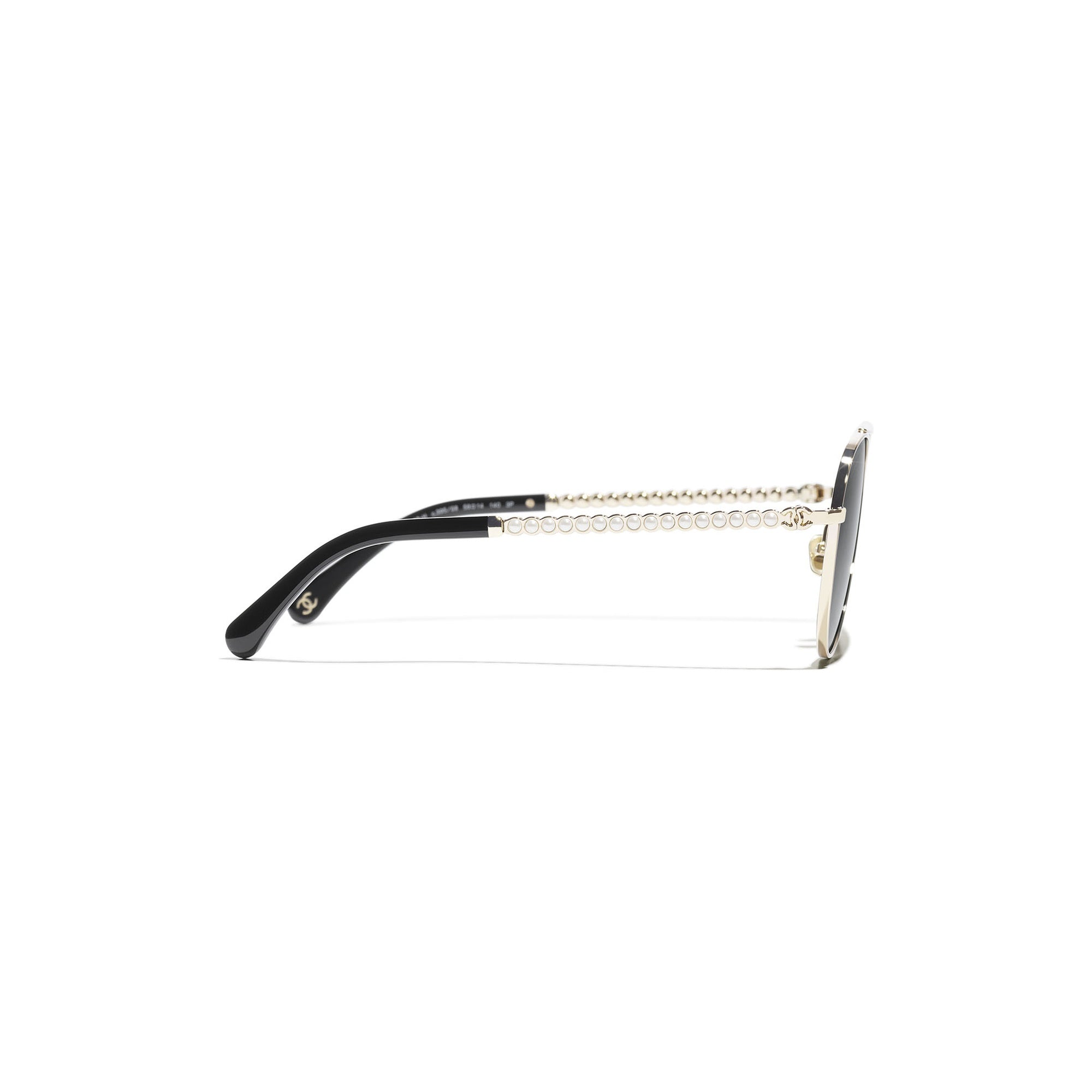 Embellished Pilot Sunglasses - Gold & Grey