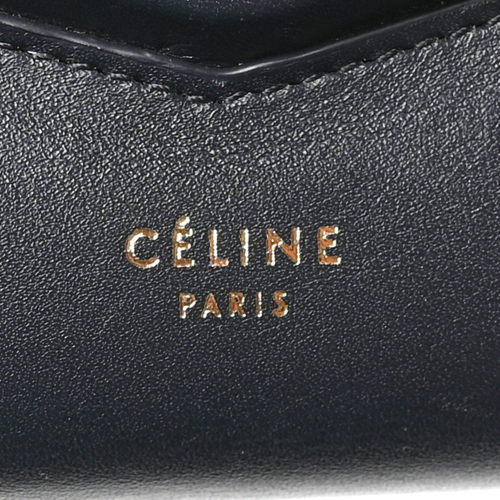 Smooth Calfskin Trotteur Clutch Navy Blue Red