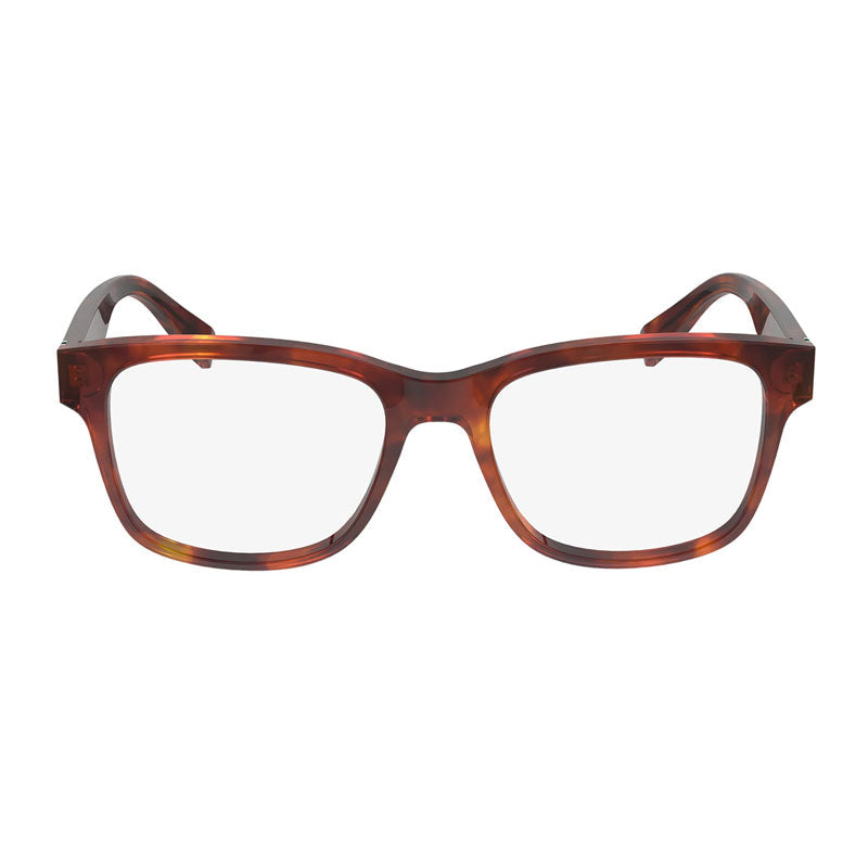 Lacoste Eyeglasses Square Full Rim, Havana Grey Frame and Clear Demo Lenses Lens L2937240