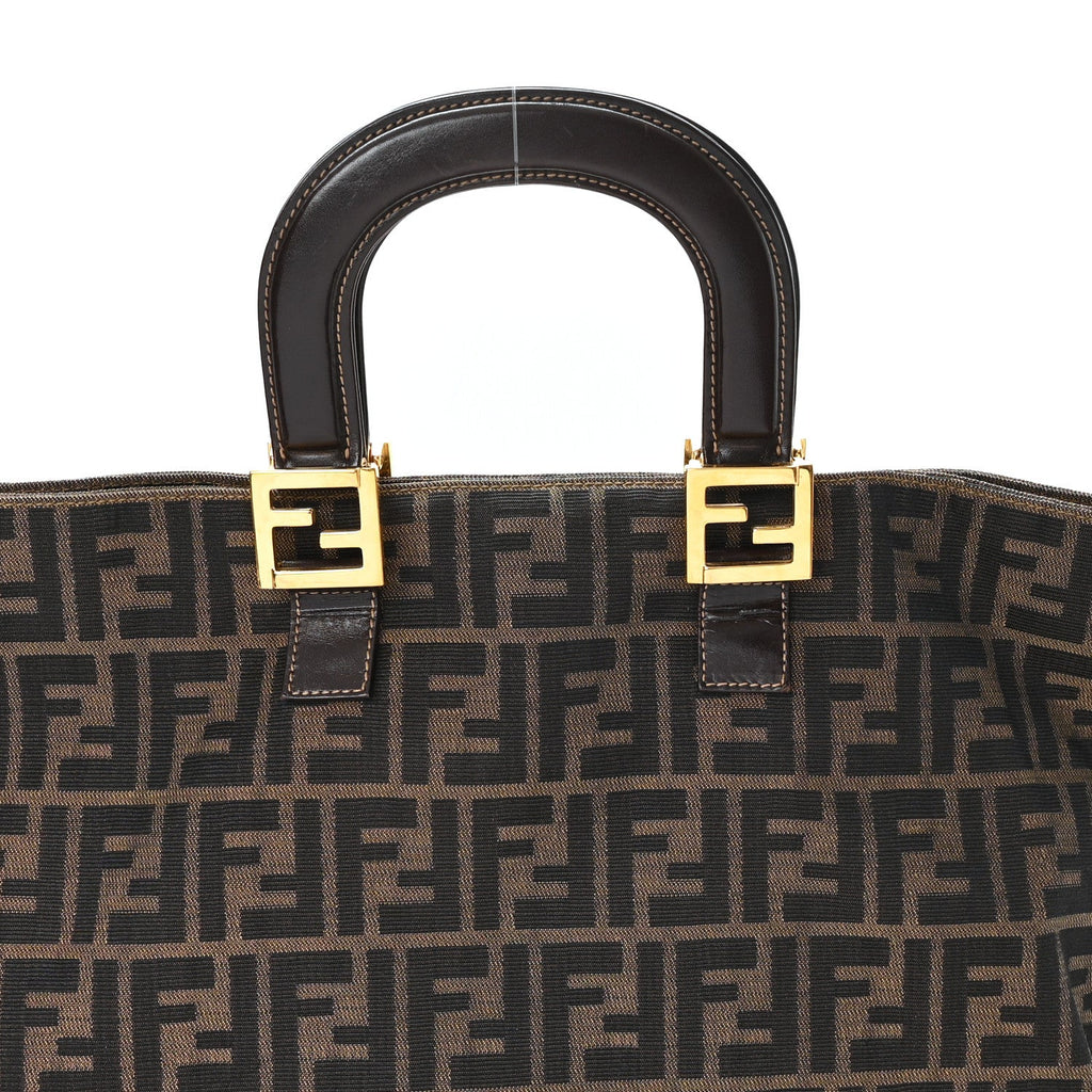 Zucca Top Handle Tote Tobacco