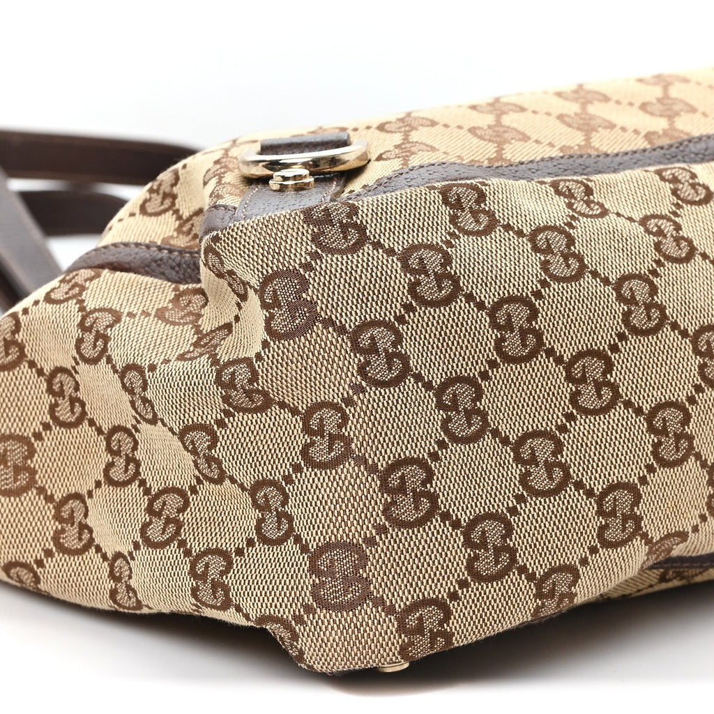 Monogram Large Abbey Tote Dark Brown