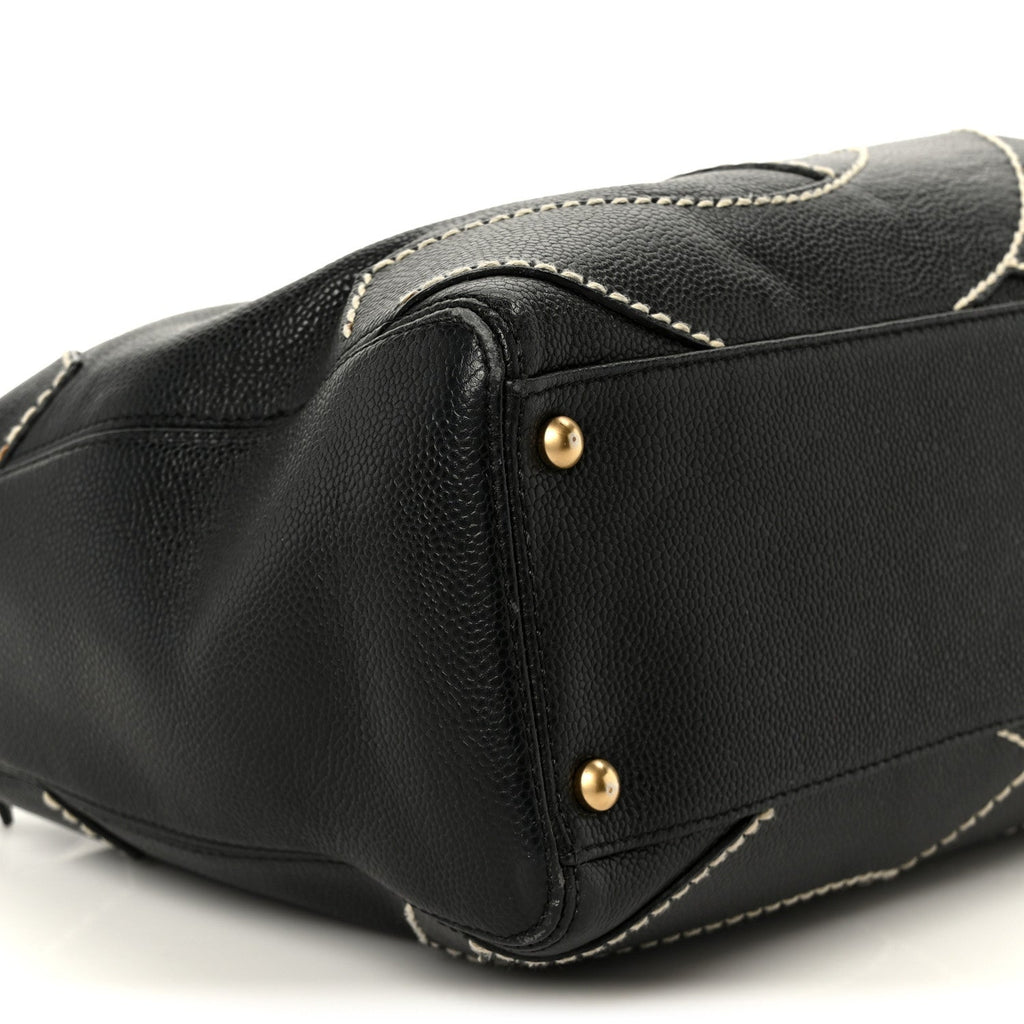 Caviar CC Stitched Hobo Black
