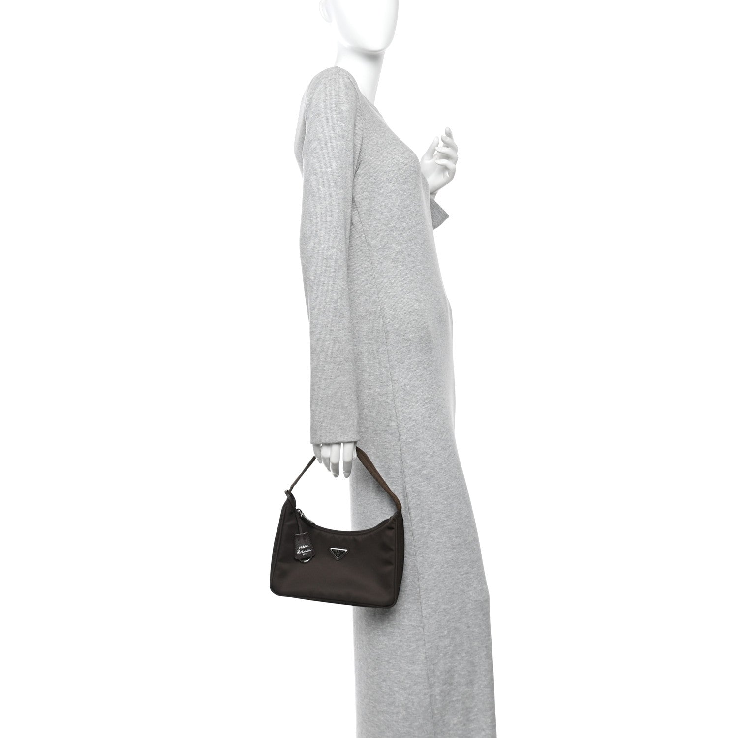 Tessuto Nylon Mini Re-Edition 2000 Bag Caffe