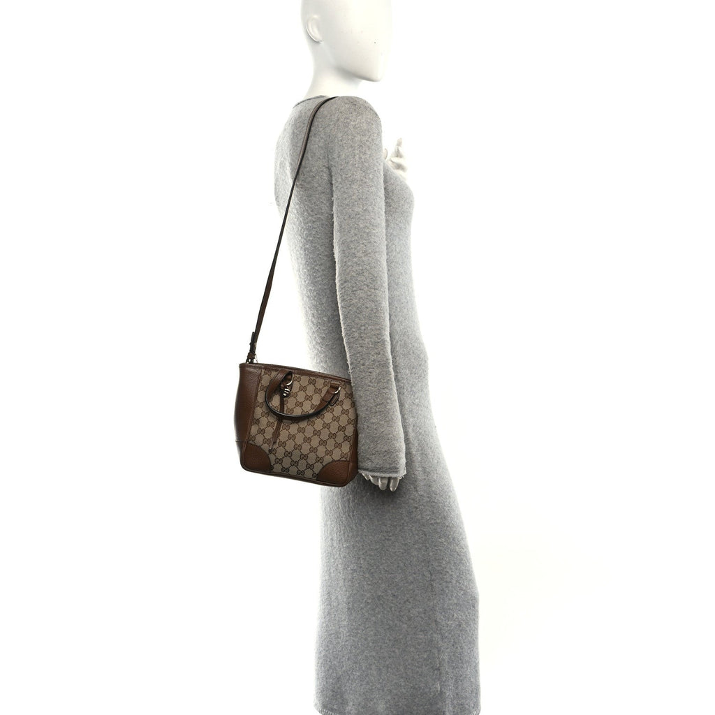 Monogram Small Bree Tote Beige Tabacco