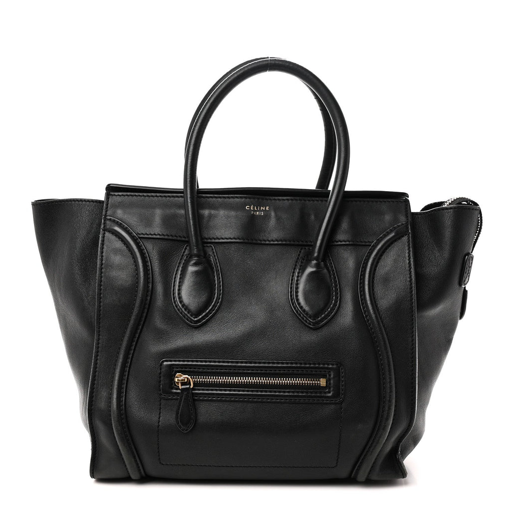 Smooth Calfskin Mini Luggage Black