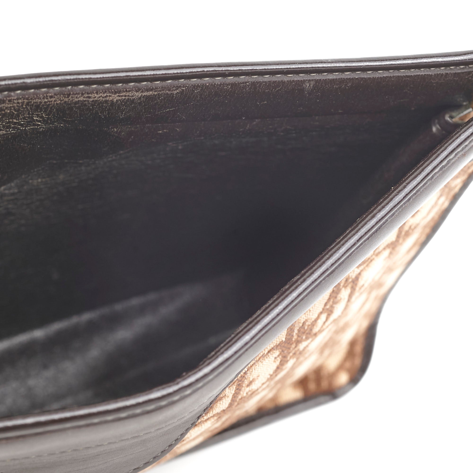 Christian Dior Vintage Brown Clutch