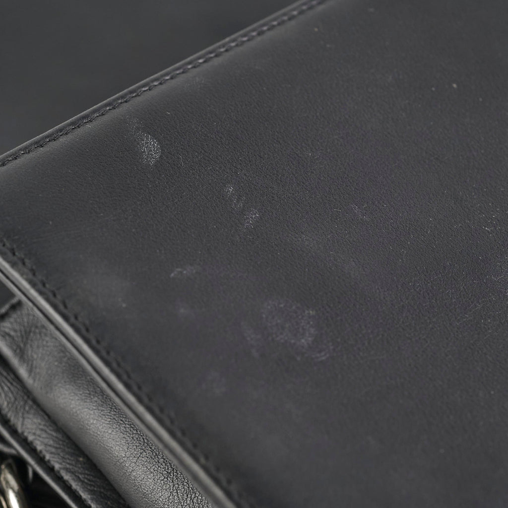 Chanel Old Medium Boy Black Lambskin