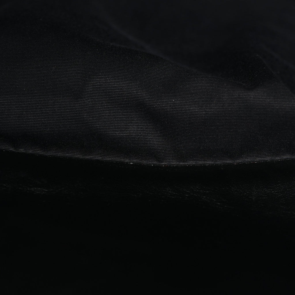 Sheepskin Matelasse Chevron Monogram Large College Satchel Black