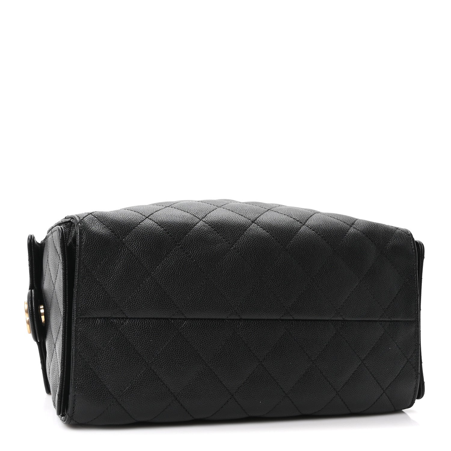 Caviar Quilted Small Chanel 25 Handbag Black Black