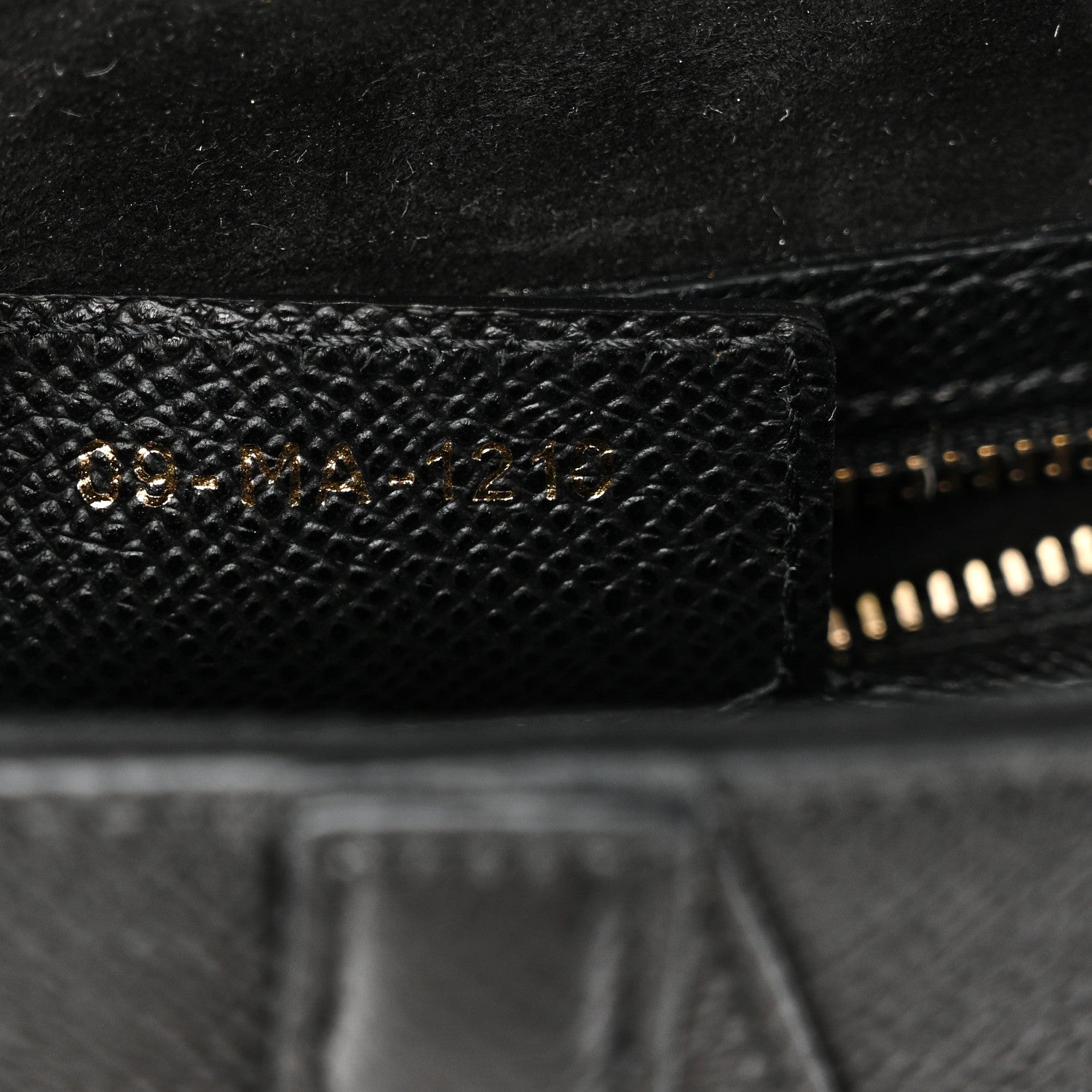Grained Calfskin Saddle Bag Black