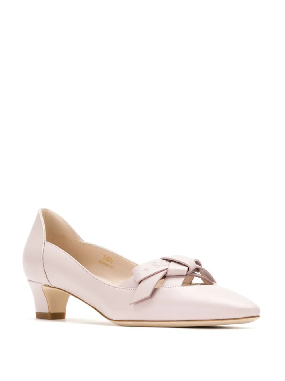 Tod's Bow Cut-Out Leather Pumps