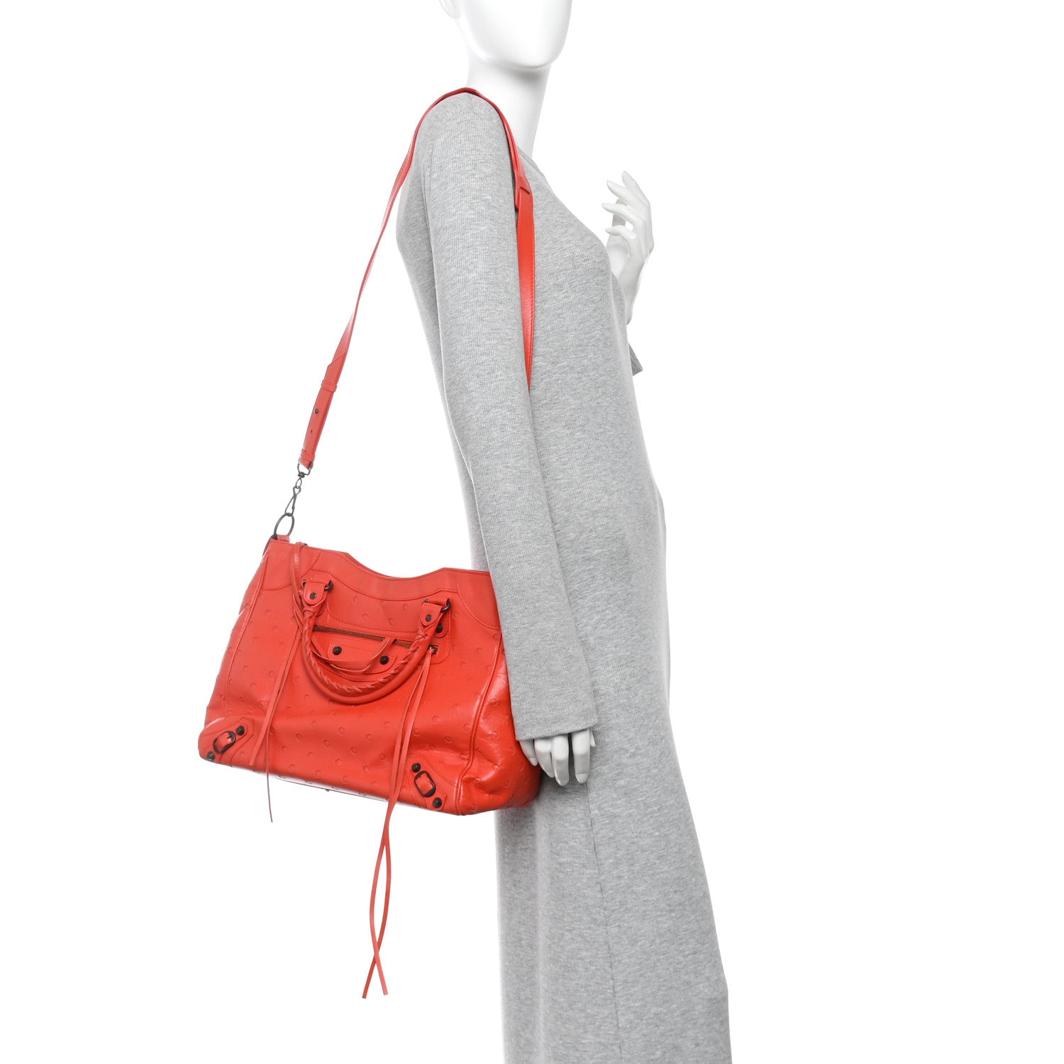 Agneau Perforated Classic Hardware Velo Rouge Grenade