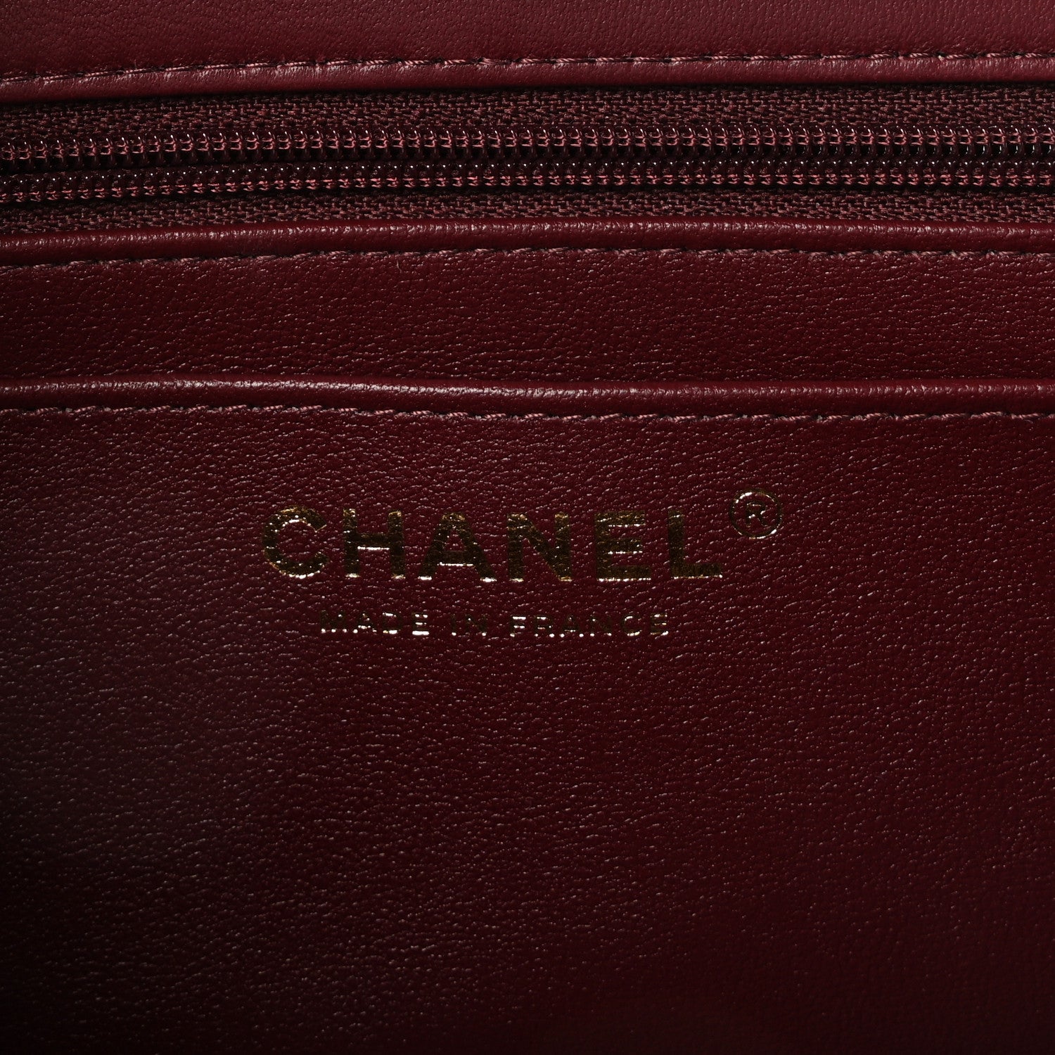 Lambskin Quilted Top Handle East West Flap Dark Burgundy