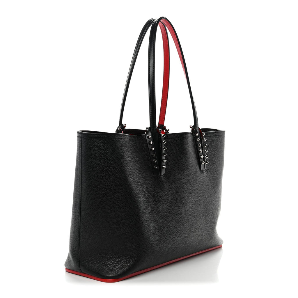 Calfskin Spikes East West Cabata Tote Black
