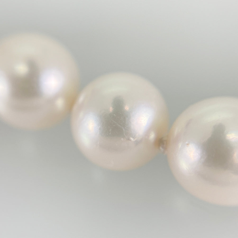Necklace White gold Akoya Pearl