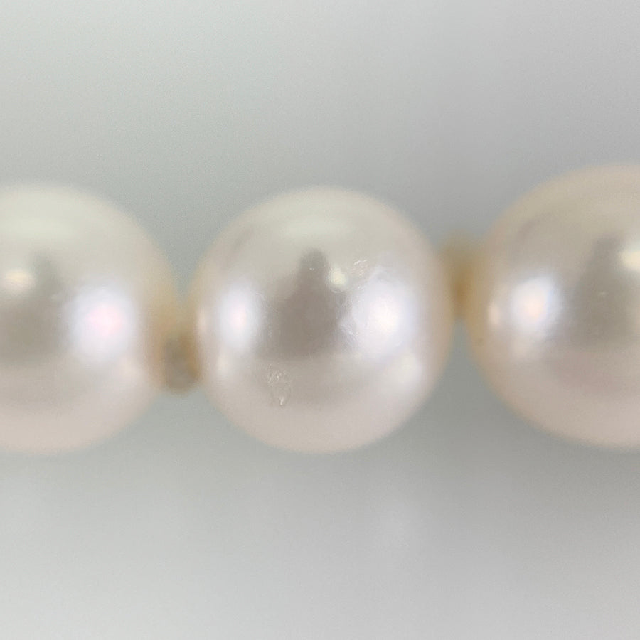 Necklace White gold Akoya Pearl