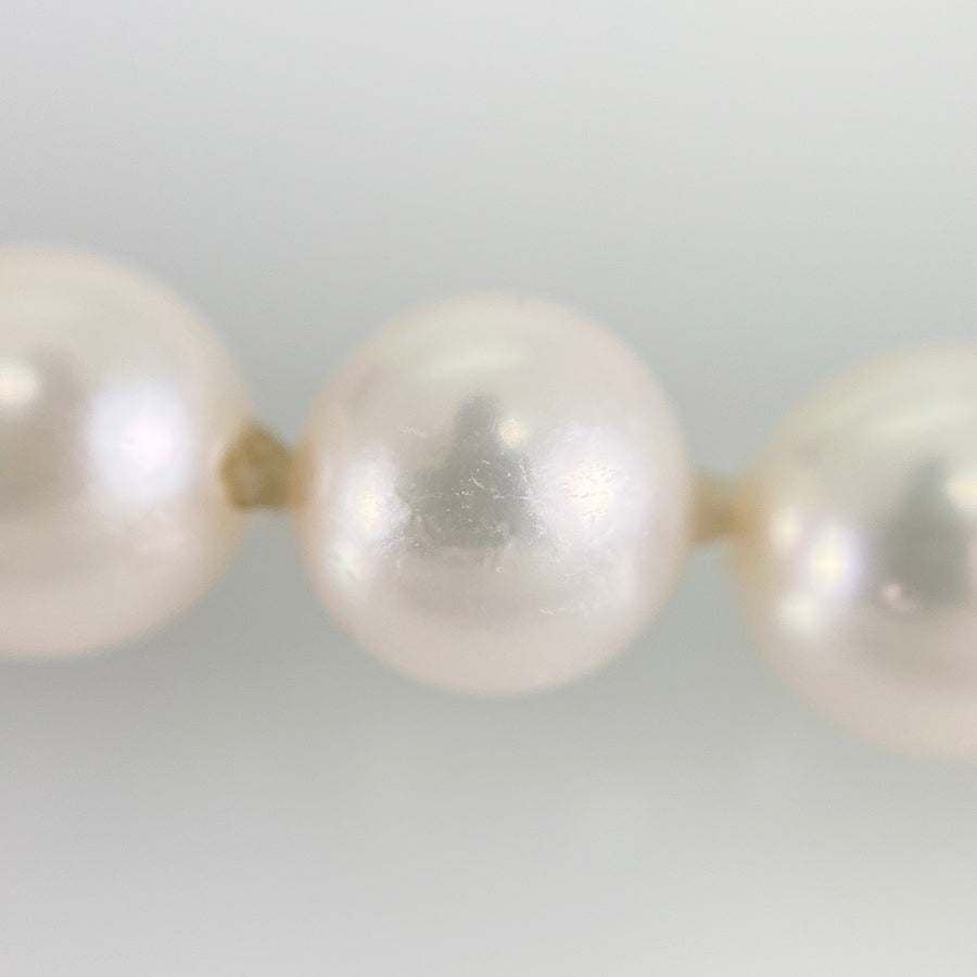 Necklace White gold Akoya Pearl